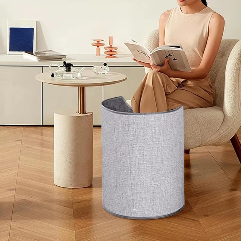 Silent Foldable Leg Warmer Pro - under Desk Electric Foot Heater with Thermostat & Auto Shut off for Office Home Timer